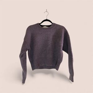 Zara Heathered Purple Sweater